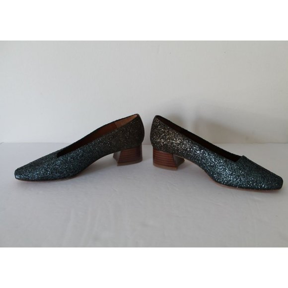 Miista Taissa Pump Morning Sky Glitter Size EU 38/ US 7.5 Anthropologie - Picture 6 of 10